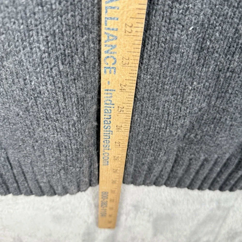 Eddie Bauer‎ Sweater Mens L Gray Cotton Wool Ski Nordic Knit Pullover Winter - Picture 9 of 9